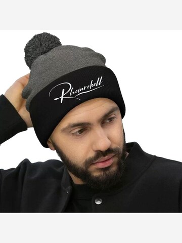 Rheinrebell Beanie 'Bommelmütze Grau Schwarz' in Grey