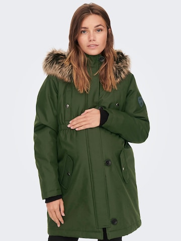 Only Maternity - Parka de inverno 'Iris' em verde: frente