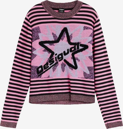 152 dydžio Megztinis iš Desigual, spalva – purpurinė / šviesiai rožinė / raudonai violetinė / juoda, Prekių apžvalga