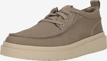 CLARKS Athletic lace-up shoe 'Polden Moc' in Grey: front