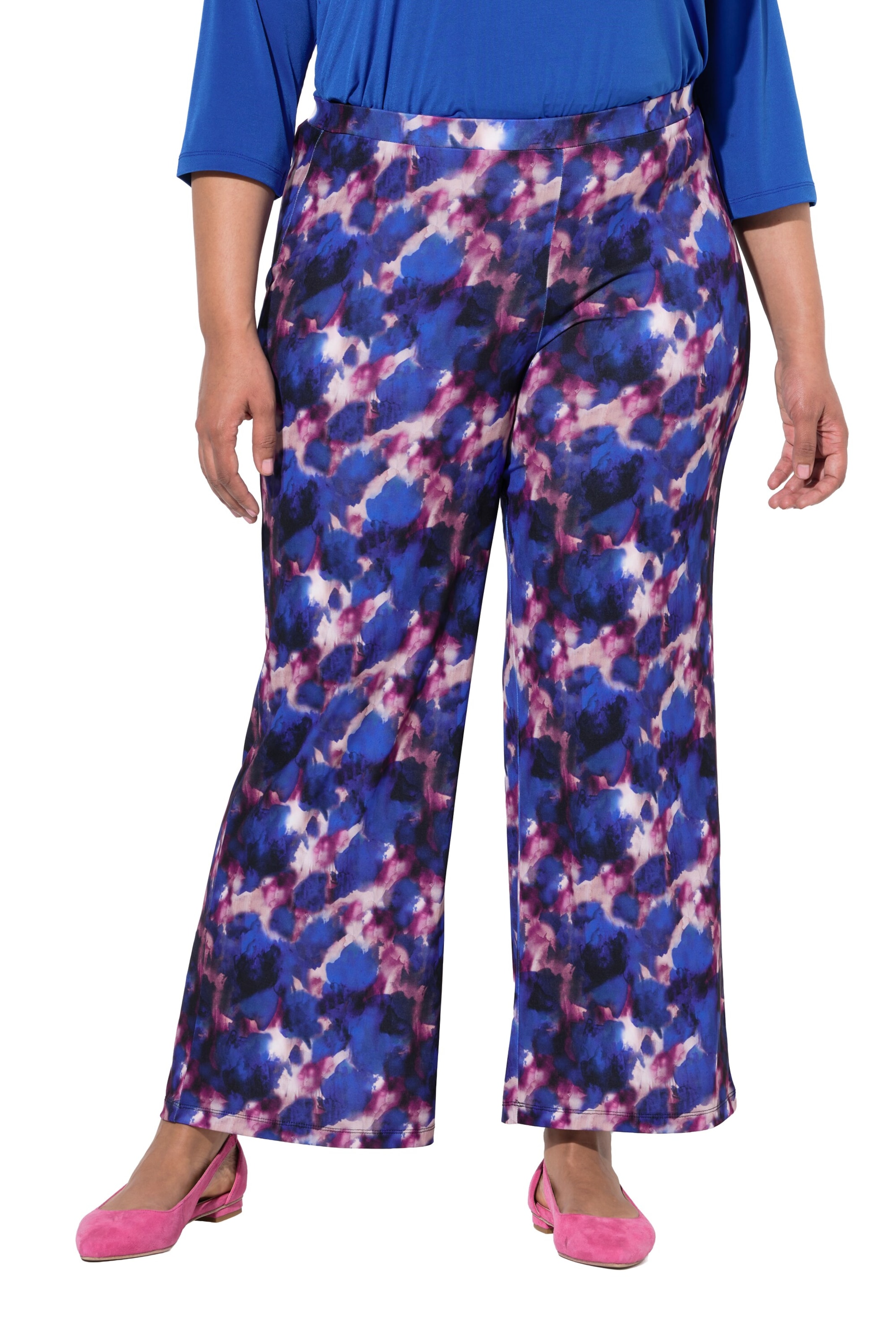 Ulla Popken Regular Broek in Gemengde kleuren: voorkant