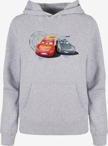 ABSOLUTE CULT Sweatshirt 'Cars - Lightning Vs Storm' in Grau: predná strana
