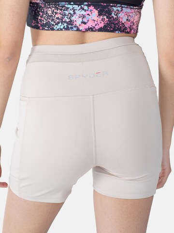 Skinny Pantaloni sportivi di Spyder in beige