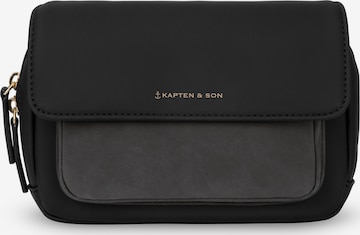 Kapten & Son Τσαντάκι μέσης 'Visby All Black' σε μαύρο: μπροστά