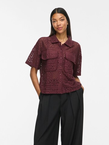 Camicia da donna di VILA in marrone: frontale