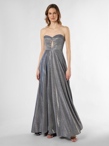 Unique Abendkleid in Silber: Vorderseite