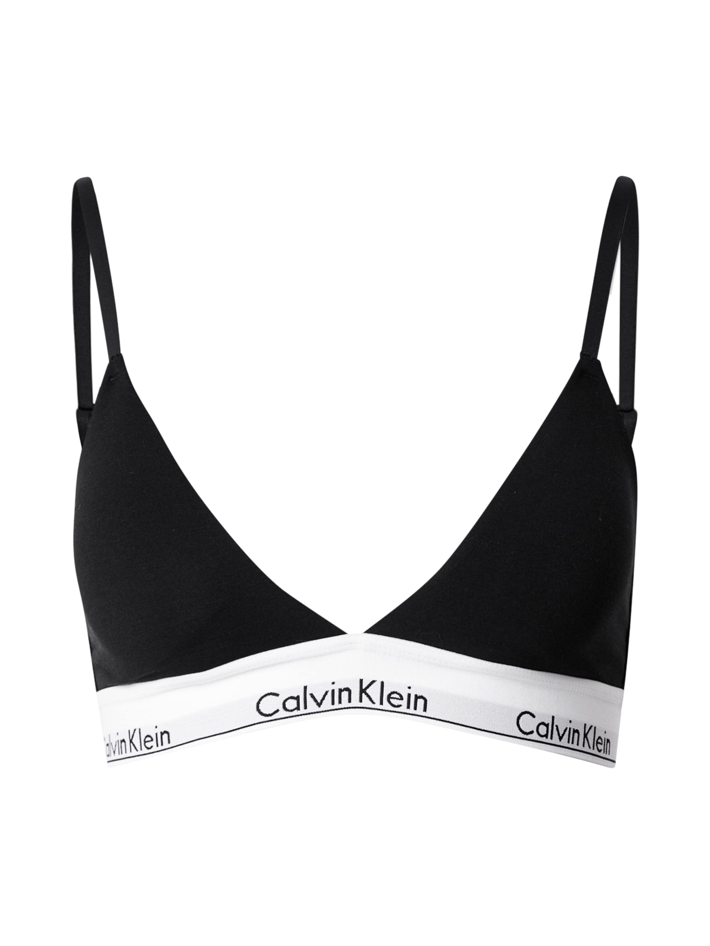 Triunghi Sutien de la Calvin Klein Underwear pe negru: față