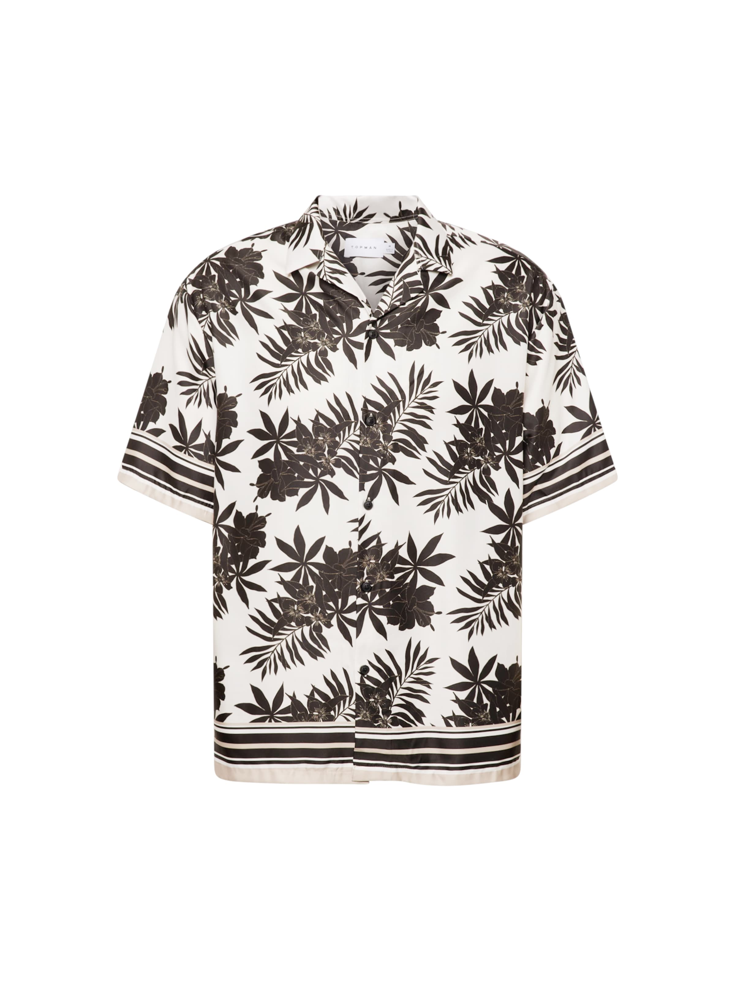 TOPMAN Regular fit Button Up Shirt in White: front