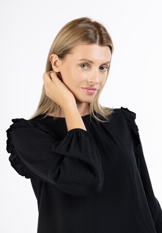 Usha Bluse in Schwarz