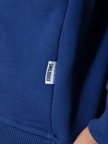 Smilodox Sweatshirt 'Jagger' in Blau