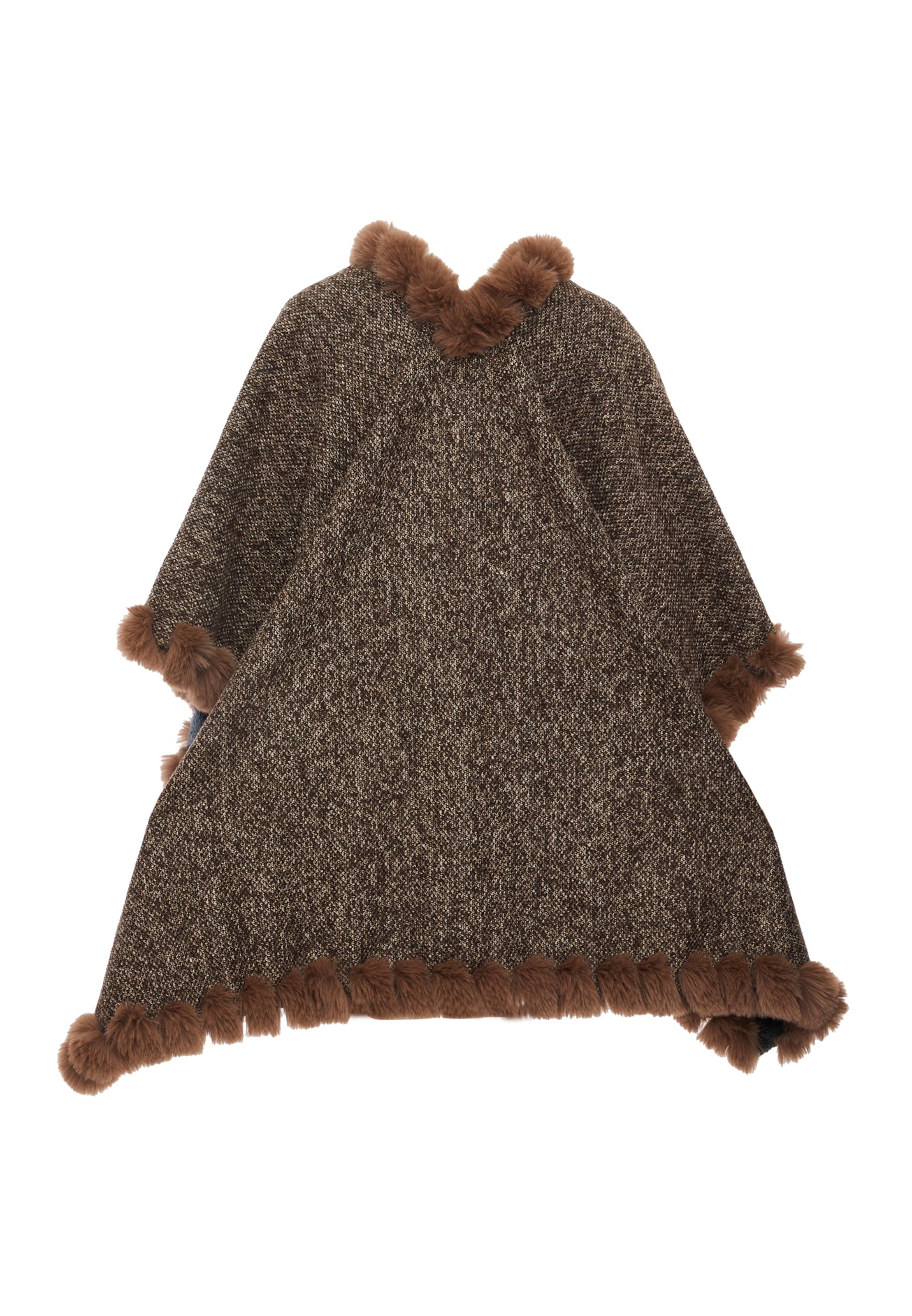 FRAULLY Кейп в Коричневый