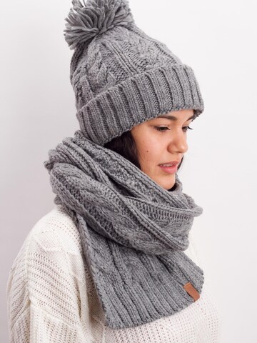 Manufaktur13 Beanie 'Rough Knit' in Grey