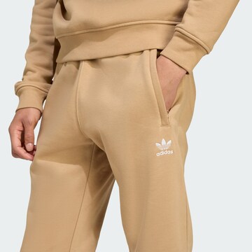 Effilé Pantalon 'Trefoil Essentials' ADIDAS ORIGINALS en marron
