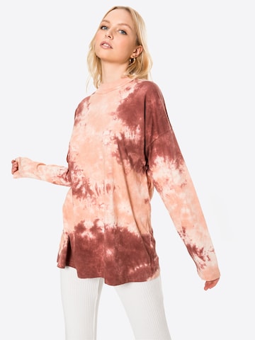 Free People - Pullover 'BE FREE' em laranja: frente