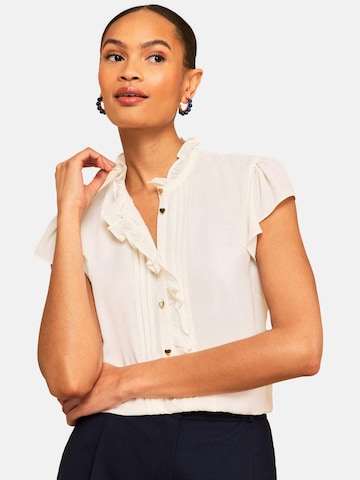 love & roses Blouse in Beige: voorkant