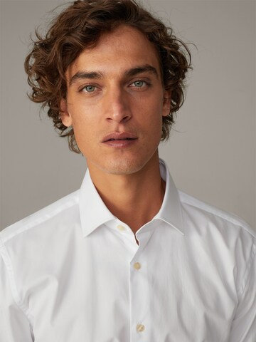 STRELLSON Slim fit Business shirt 'Santos' in White