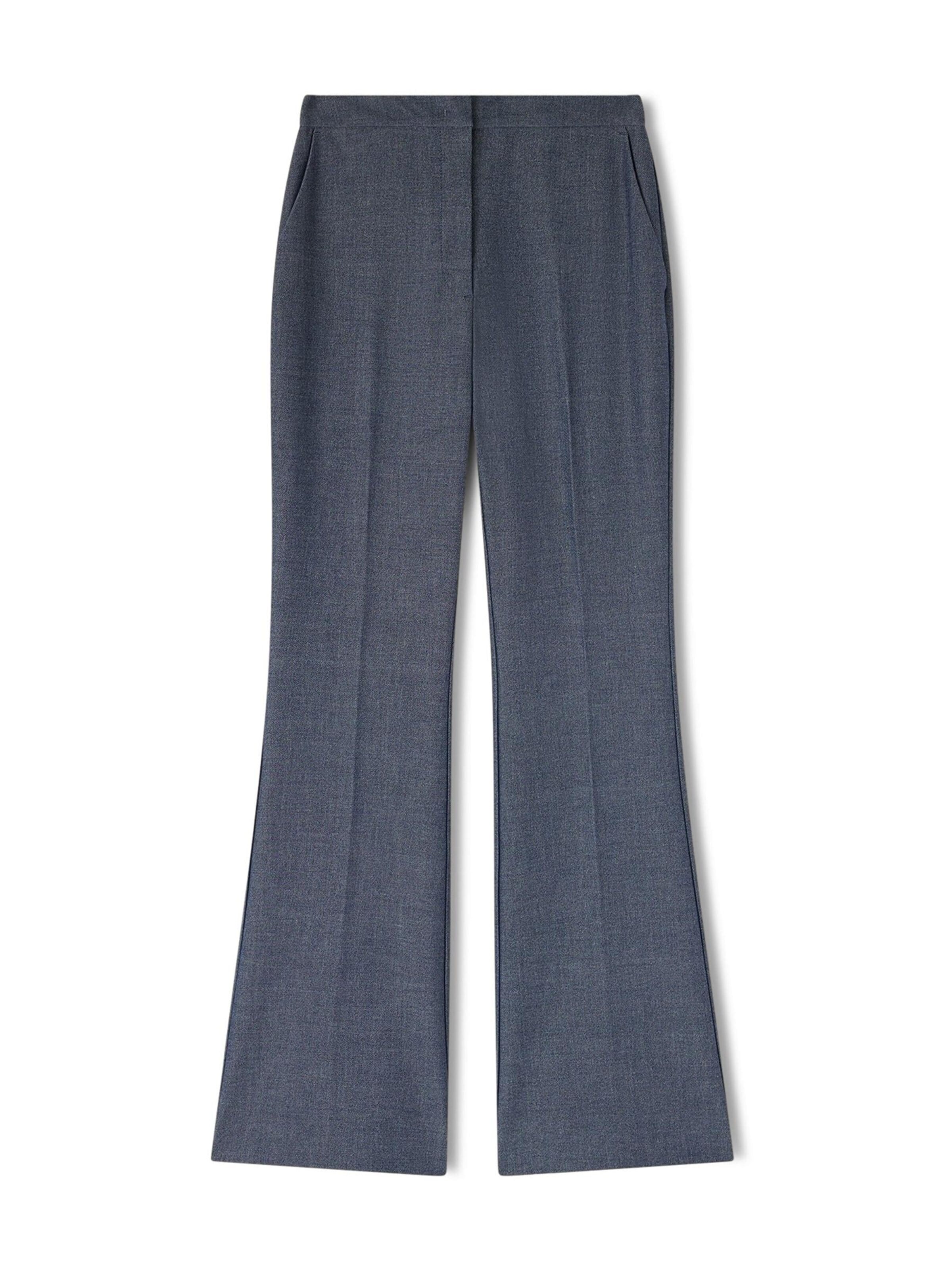 MOTIVI Flared Pants in Blue: front