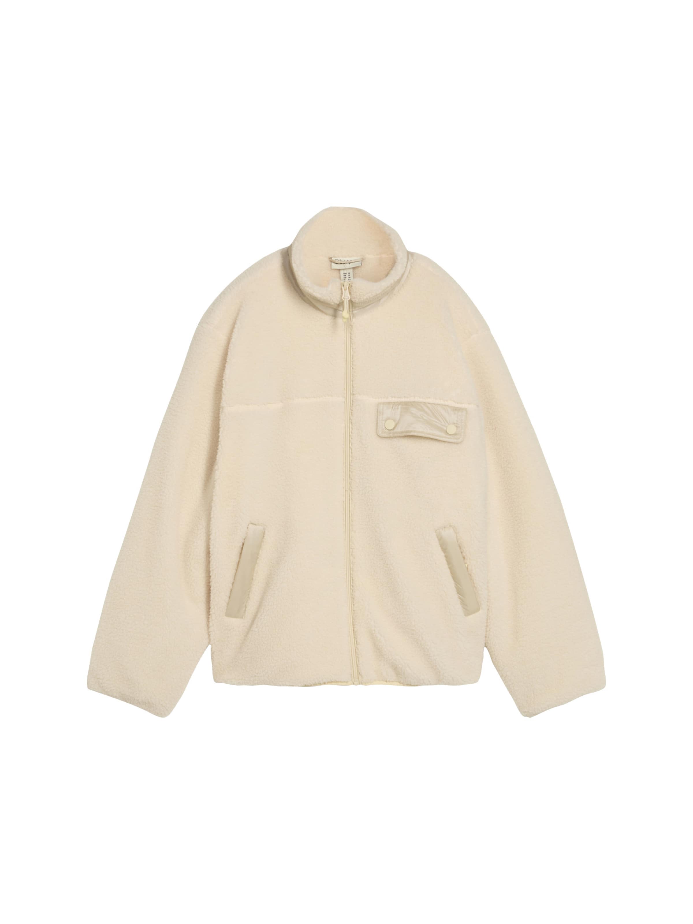 Veste en polaire bonprix en beige : devant
