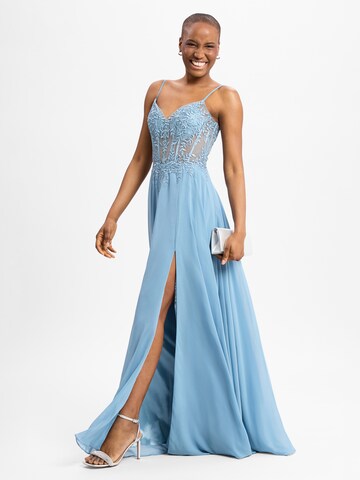 Robe de soirée Luxuar Fashion en bleu