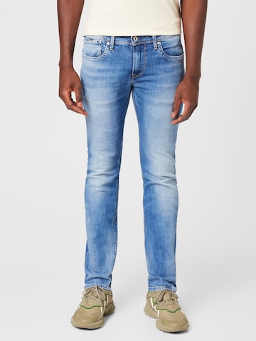 Pepe Jeans Slimfit Jeans 'Hatch' in Blauw: voorkant