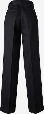 DICKIES Wide leg Trousers with creases 'GROVE' in Black