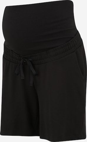 Pantalon 'MLLIF' Mamalicious Curve en noir : devant