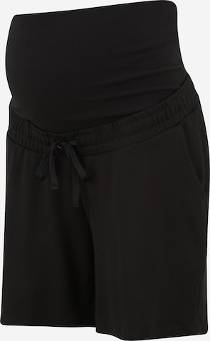 Mamalicious Curve Shorts 'MLLIF' in Schwarz: predná strana