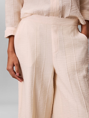 Calvin Klein Loosefit Broek 'Relaxed Sheer' in Beige