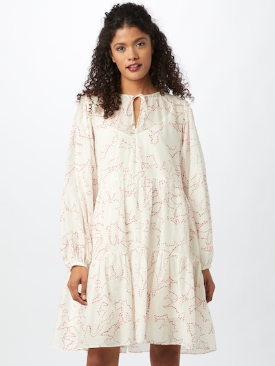 BOSS Casual Dress 'Decento' in Rusty red / White, View model