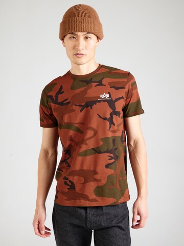 žalia ALPHA INDUSTRIES Marškinėliai