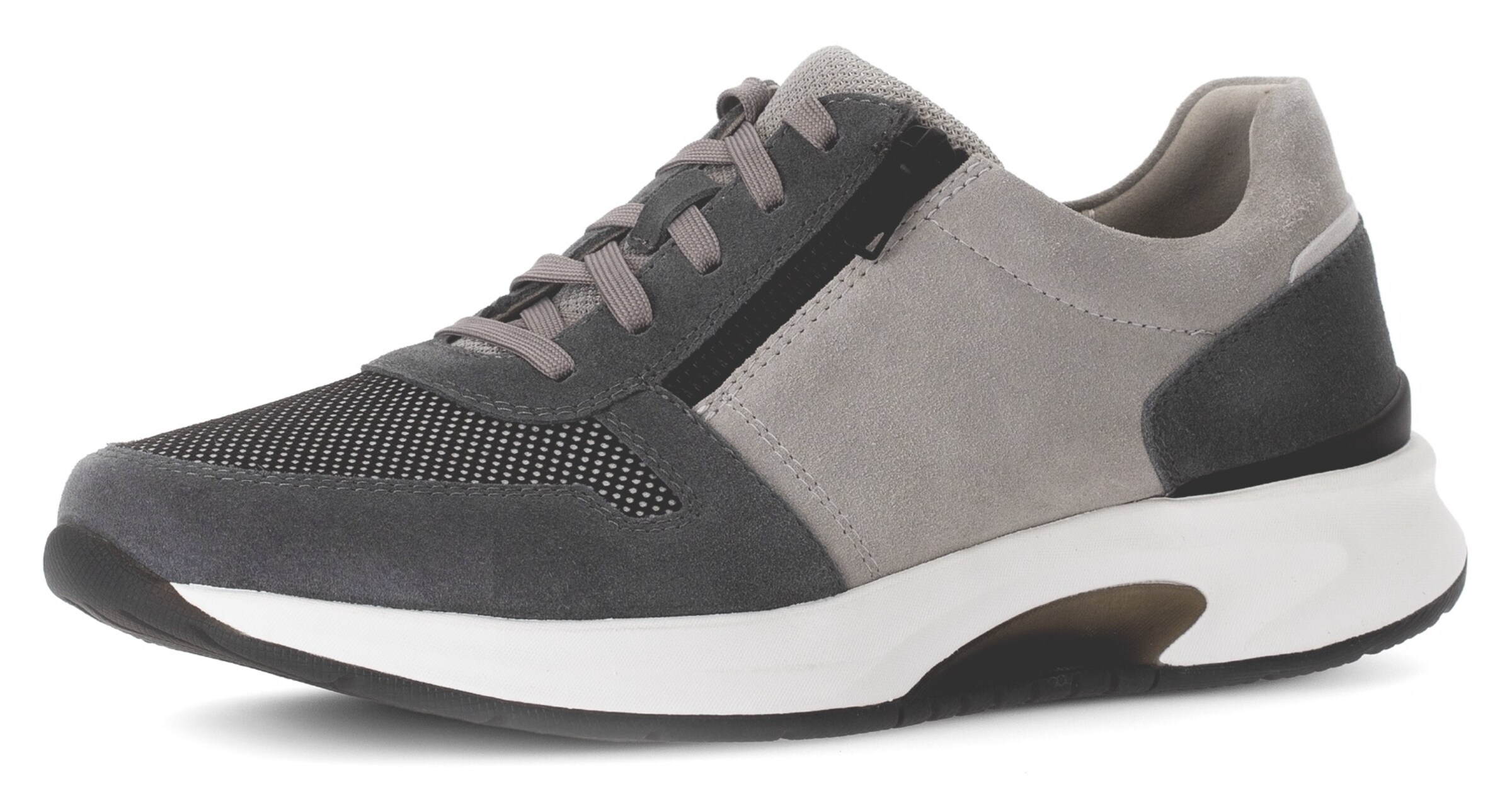 Gabor Rollingsoft Sneaker in Grau: Vorderseite