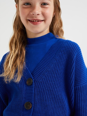 WE Fashion Strickjacke in Blau