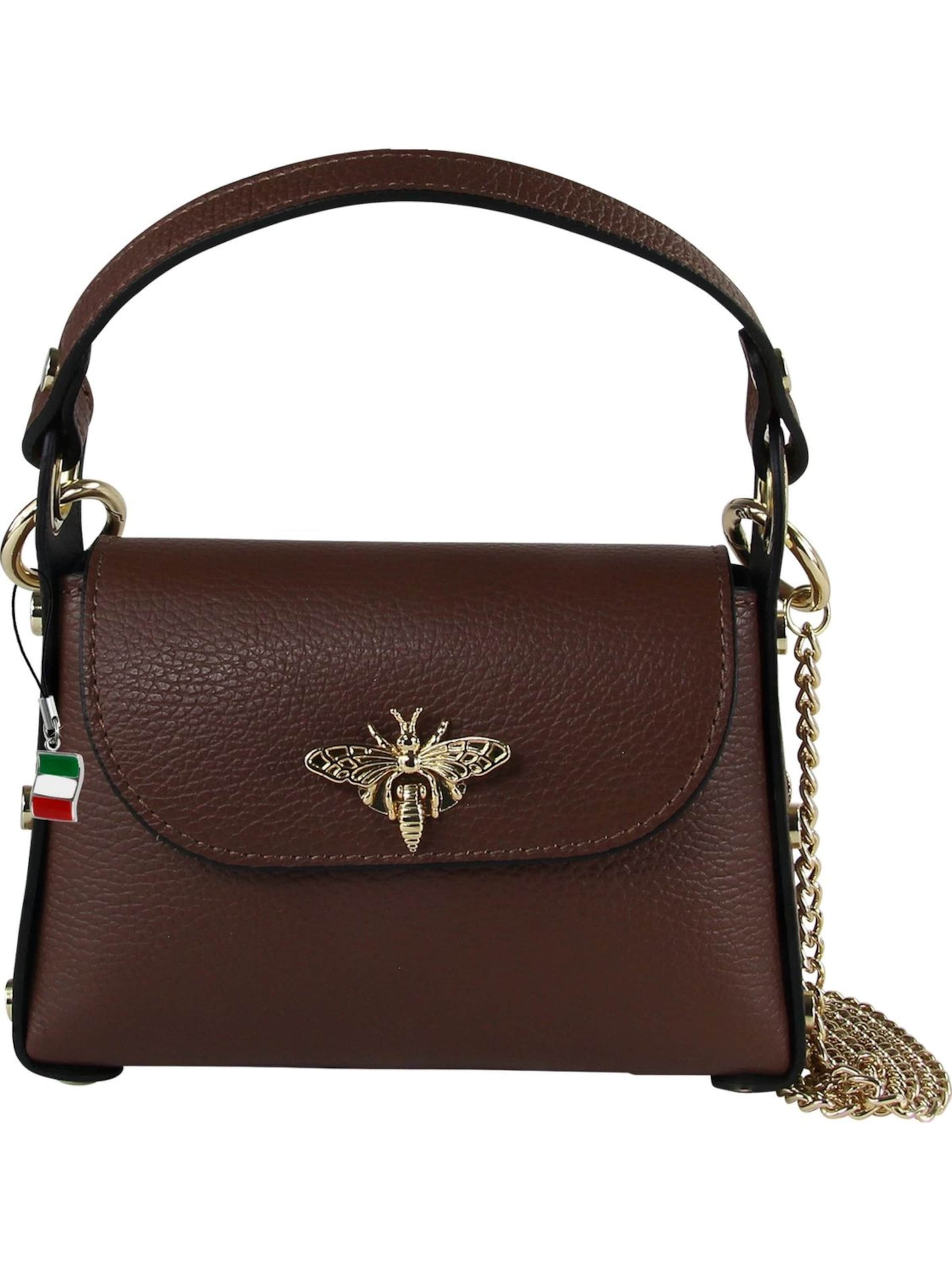 Sac bandoulière Florence en marron : devant