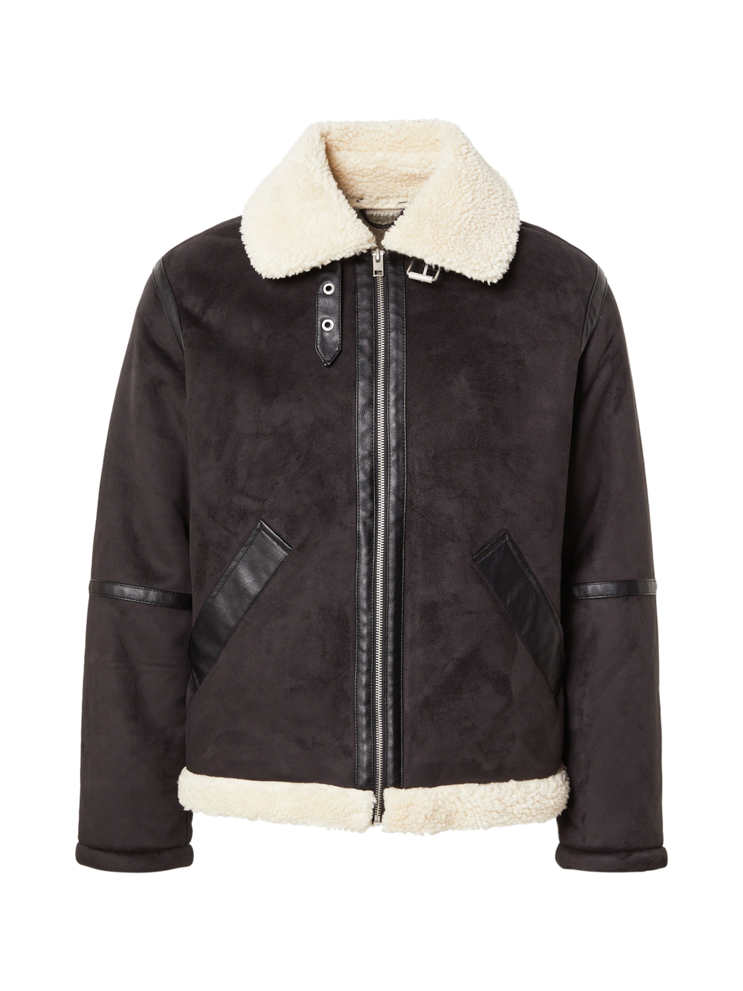 Veste mi-saison 'JJCOLE' JACK & JONES en noir : devant