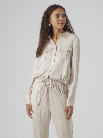 VERO MODA Bluse i beige