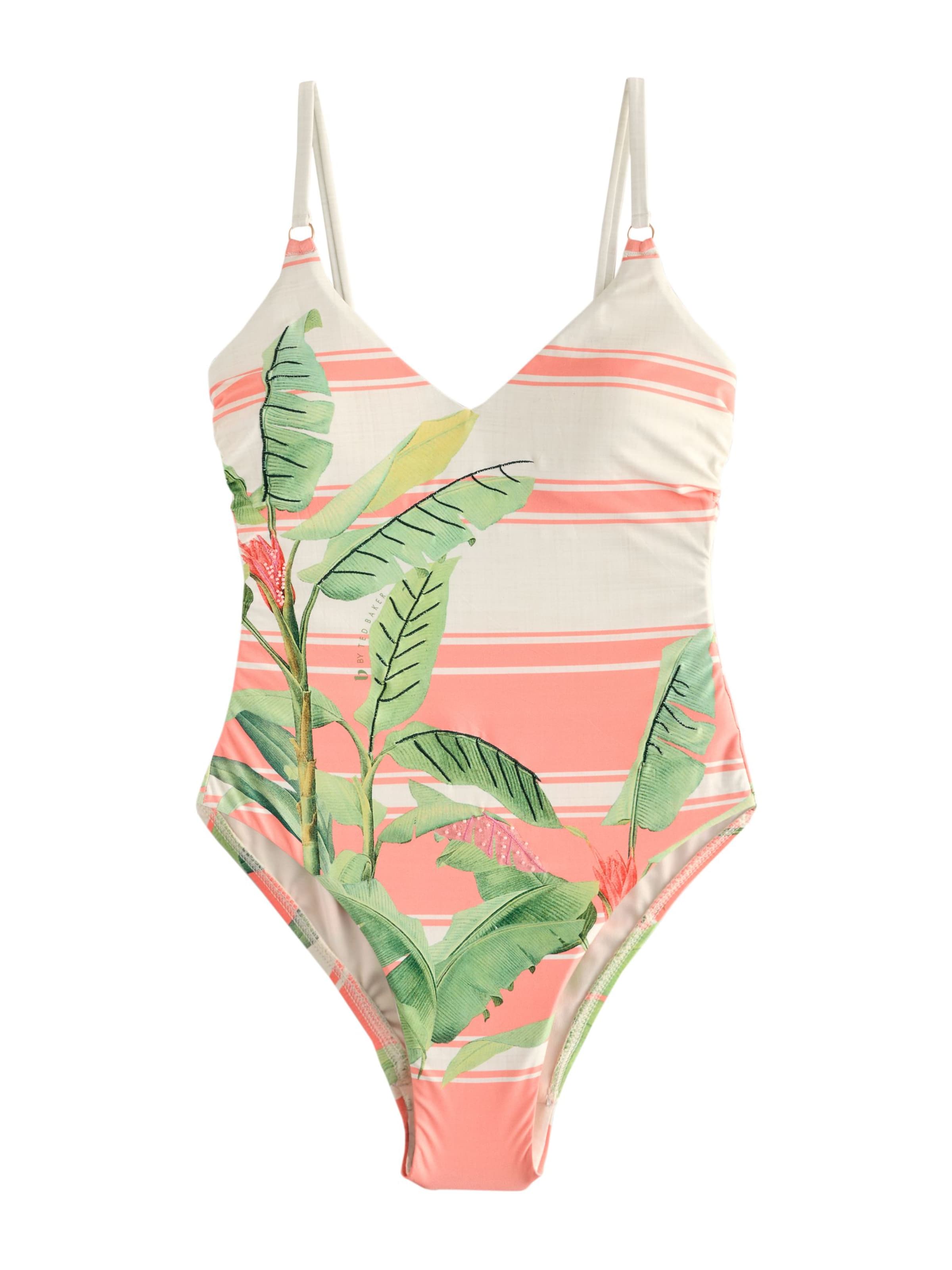 B by Ted Baker Bustier Badeanzug in Weiß: Vorderseite