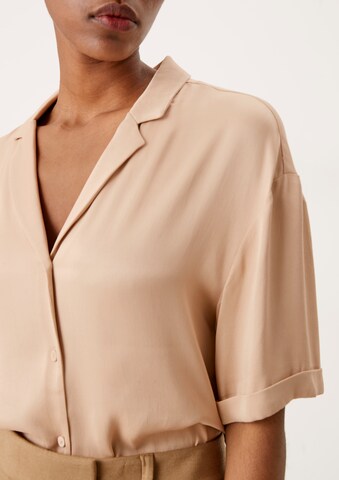 s.Oliver BLACK LABEL Blouse in Bruin