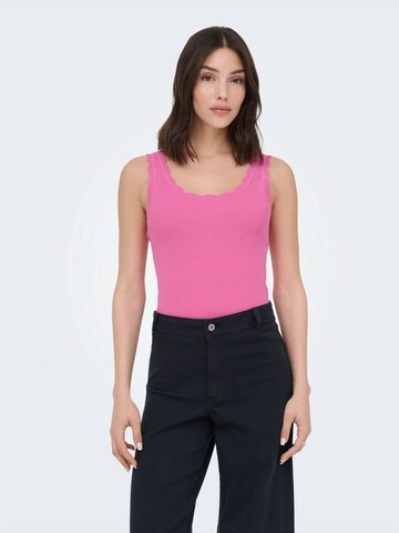 JDY Stick felső 'JDYNANNA' - rózsaszín: elől