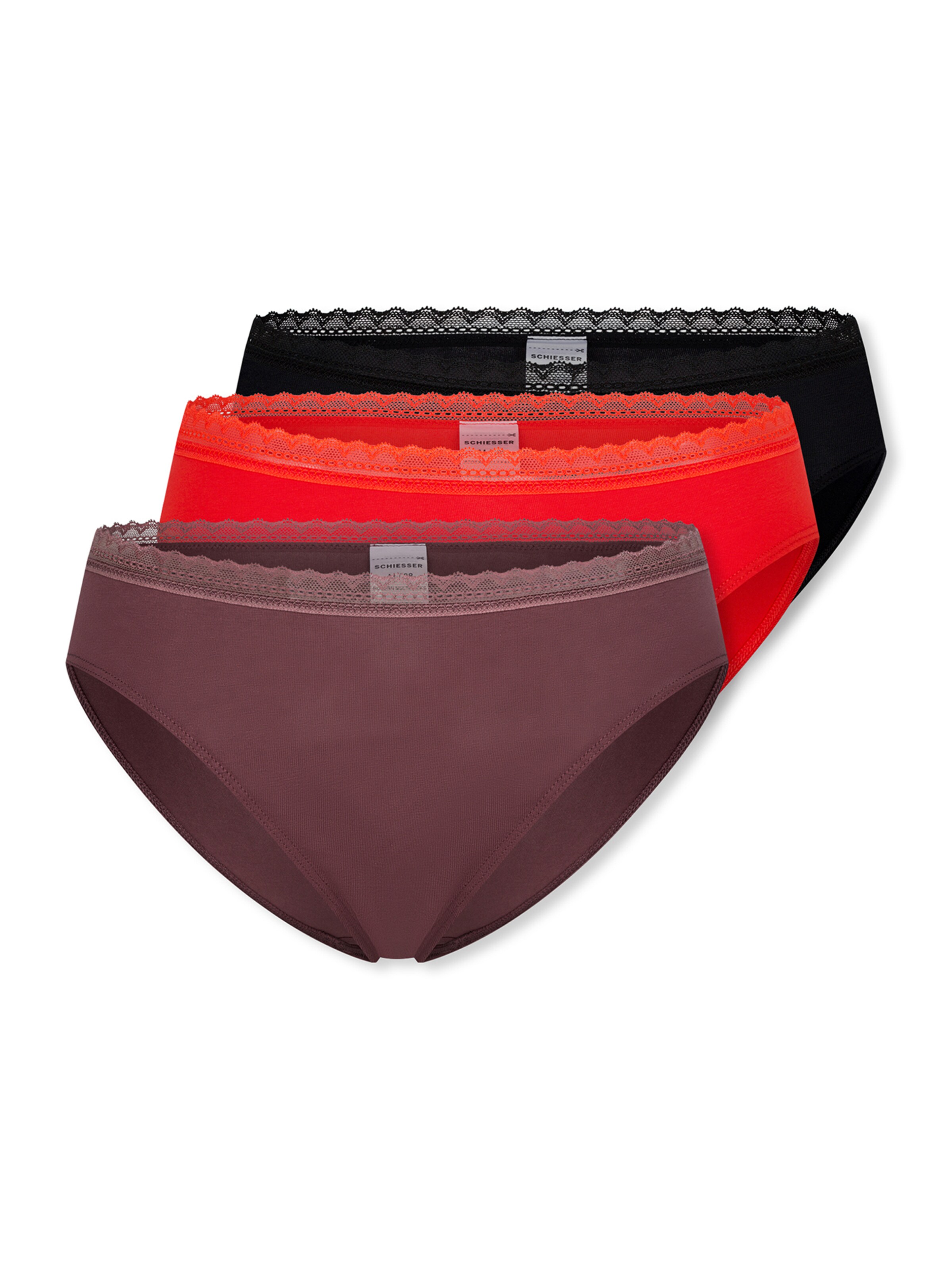 SCHIESSER Panty ' Modern Multi ' in Red: front