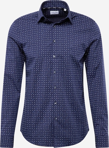 Calvin Klein - Slim Fit Camisa em azul: frente