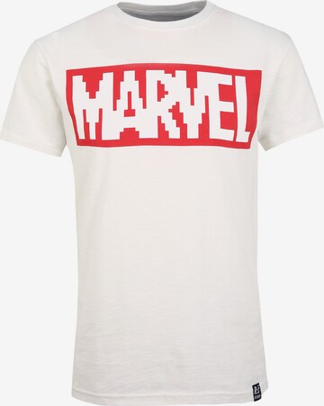 Recovered Shirt 'Marvel' in White: front