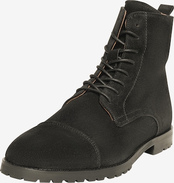 Henry Stevens Lace-Up Boots 'Wallace CDB' in Black: front