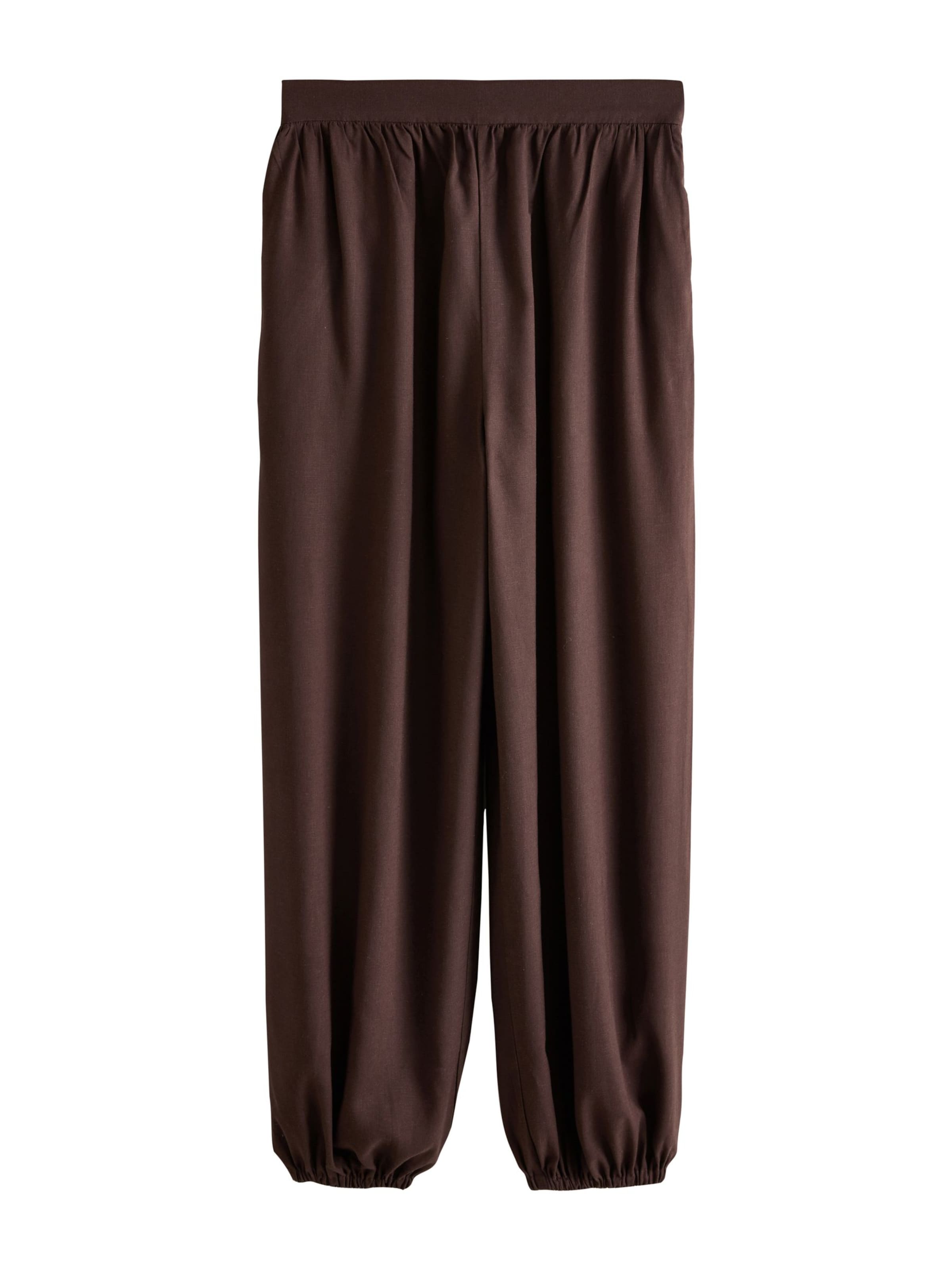 Next Tapered Παντελόνι χάρεμ σε καφέ