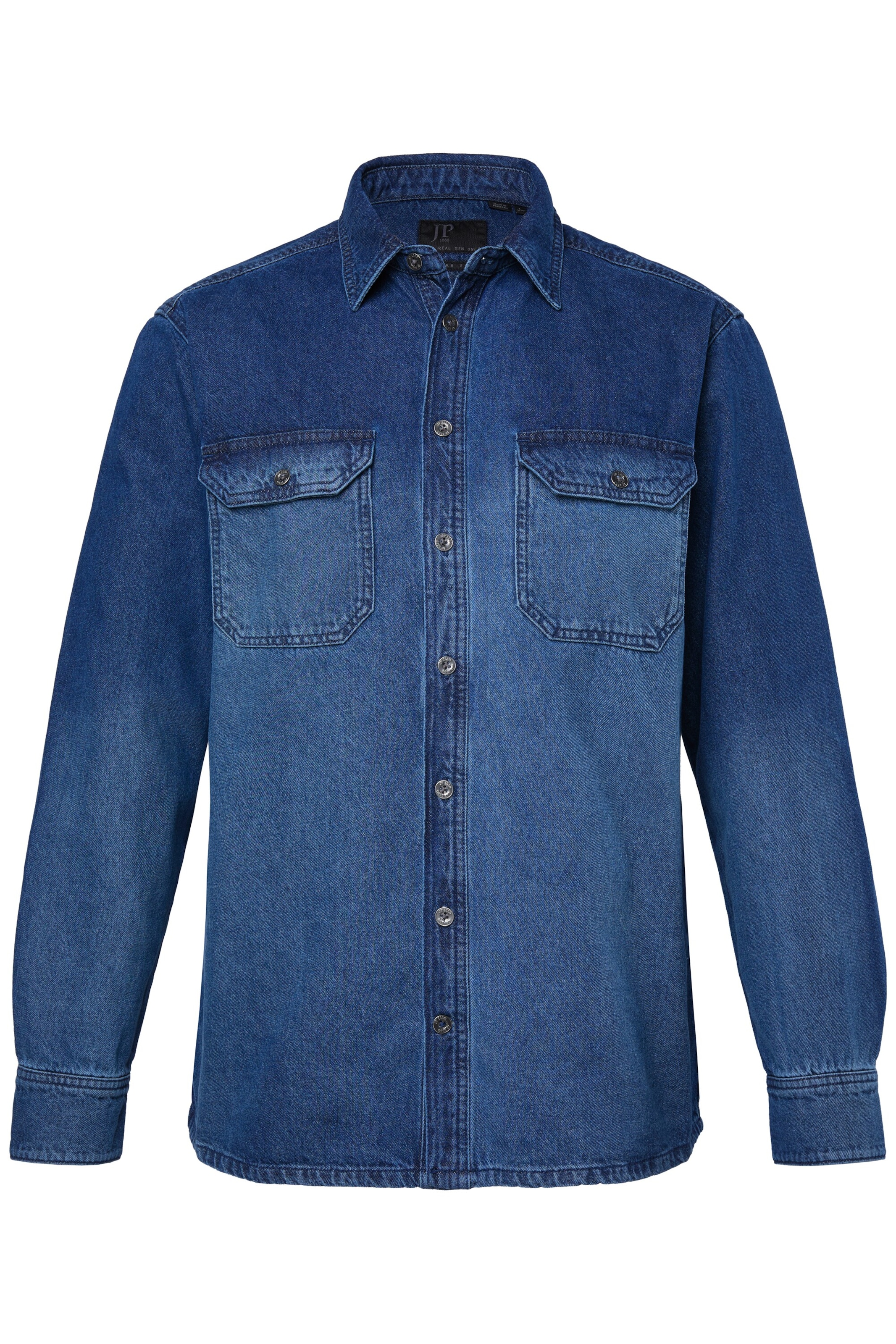 JP1880 Regular Fit Hemd in Blau: Vorderseite