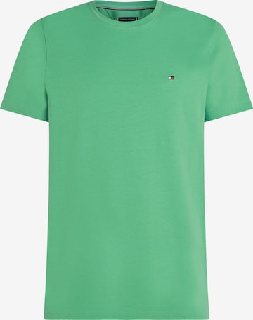 T-Shirt TOMMY HILFIGER en vert : devant