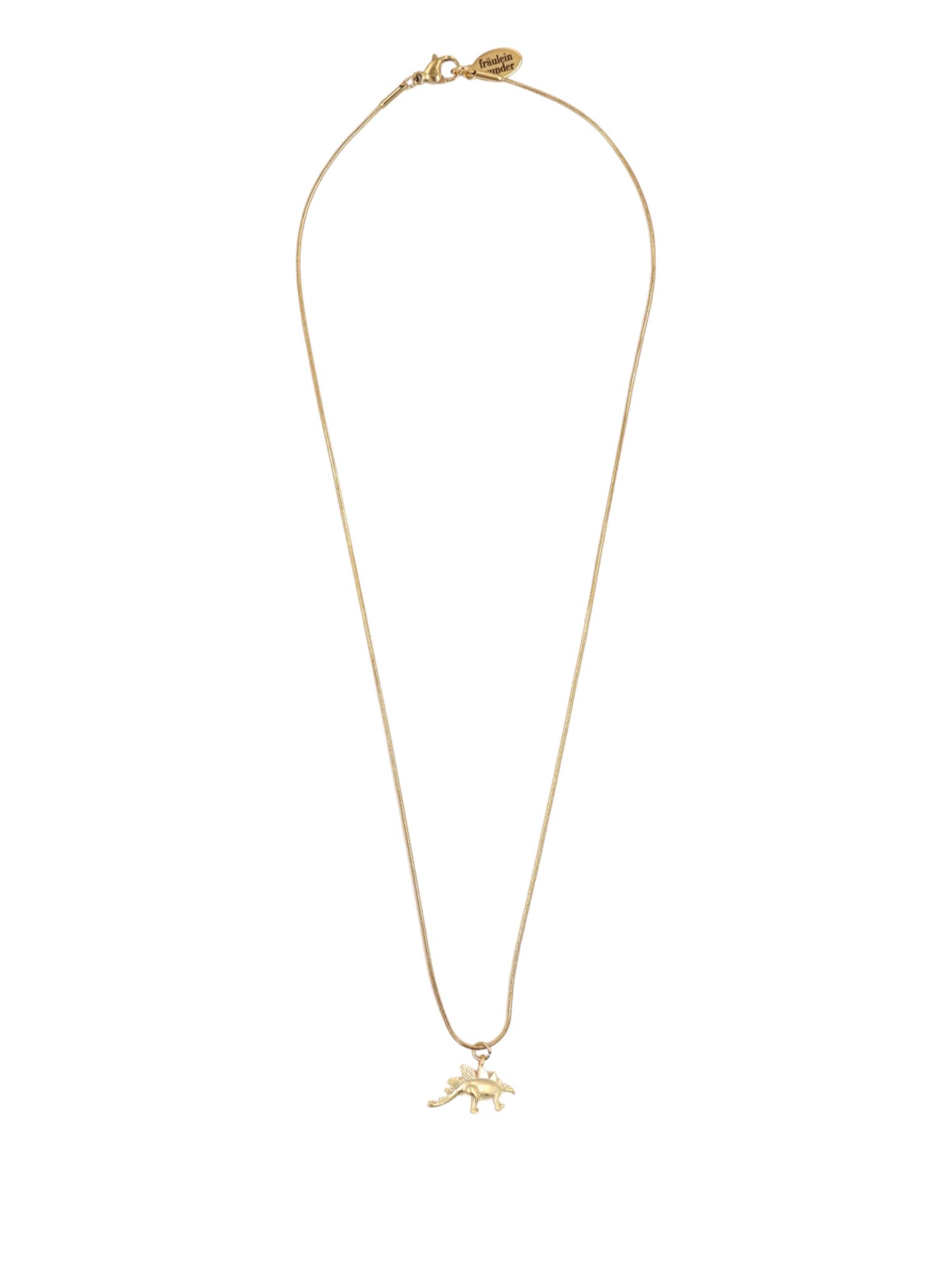 Collana 'Stegosaurus' di Fräulein Wunder in oro: frontale