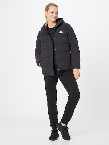 ADIDAS SPORTSWEAR Outdoorjacke 'Helionic Down' in Schwarz