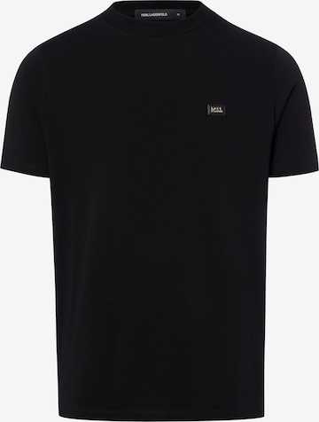 T-Shirt Karl Lagerfeld en noir : devant