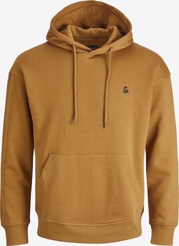 JACK & JONES - Sweatshirt 'STAR ROOF' em castanho: frente