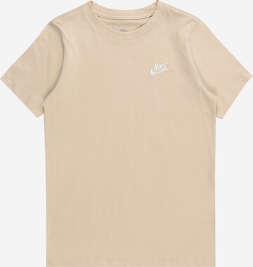 Nike Sportswear Shirt in Beige: front